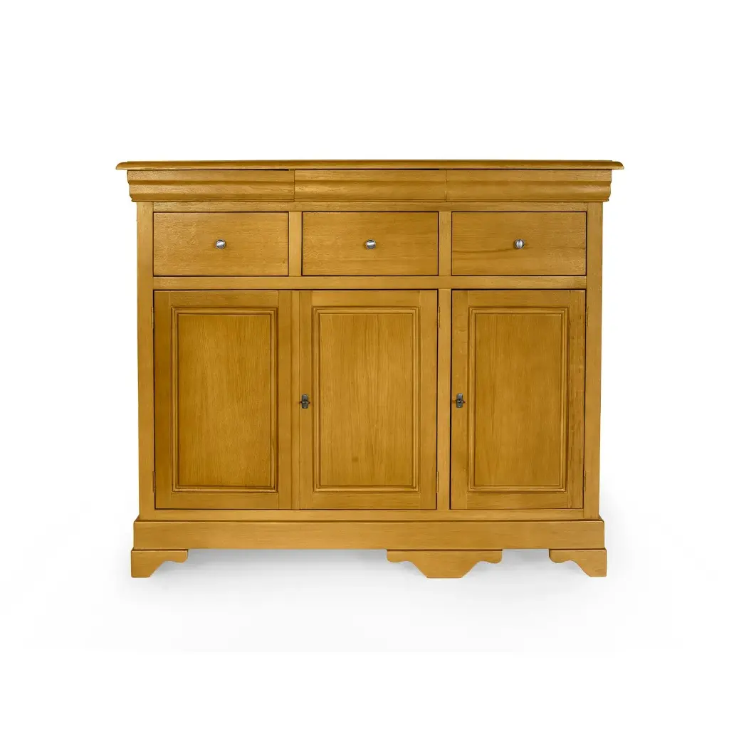 Comodă 3 uși și 3 sertare din lemn de stejar