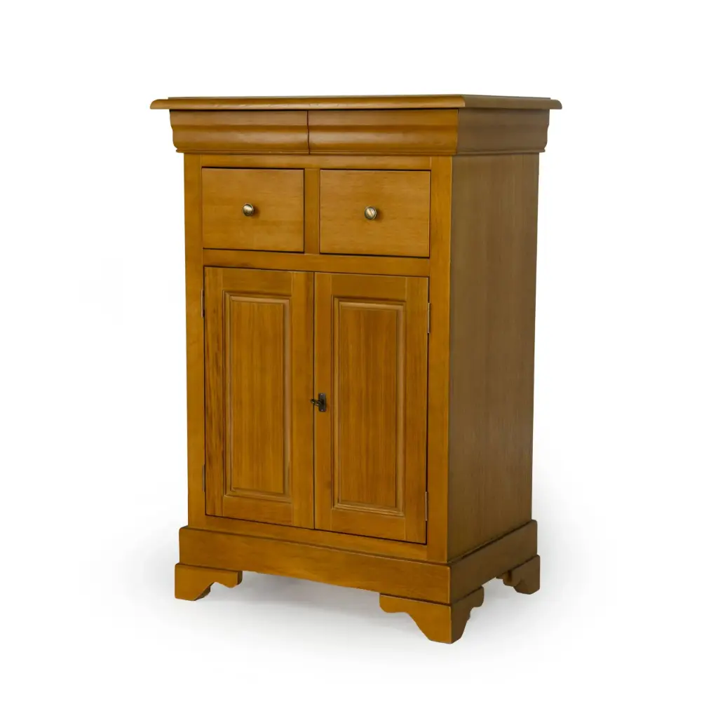 Comodă înaltă din lemn masiv de stejar