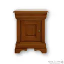 Bedside table with one door and one drawer