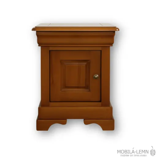 Bedside table with one door and one drawer