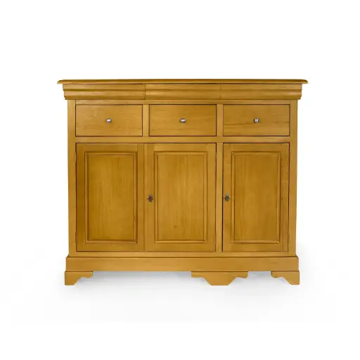 Comodă 3 uși și 3 sertare din lemn de stejar